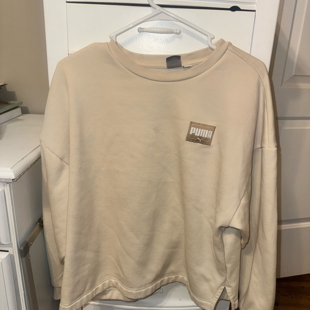 Puma Light Tan Crewneck Sweatshirt